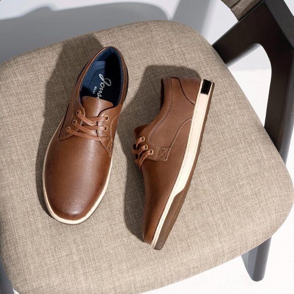 🆕 Jousen Casual Fashion Sneakers Men Brown Classic Stylish Breathable Shoes - Picture 4 of 6